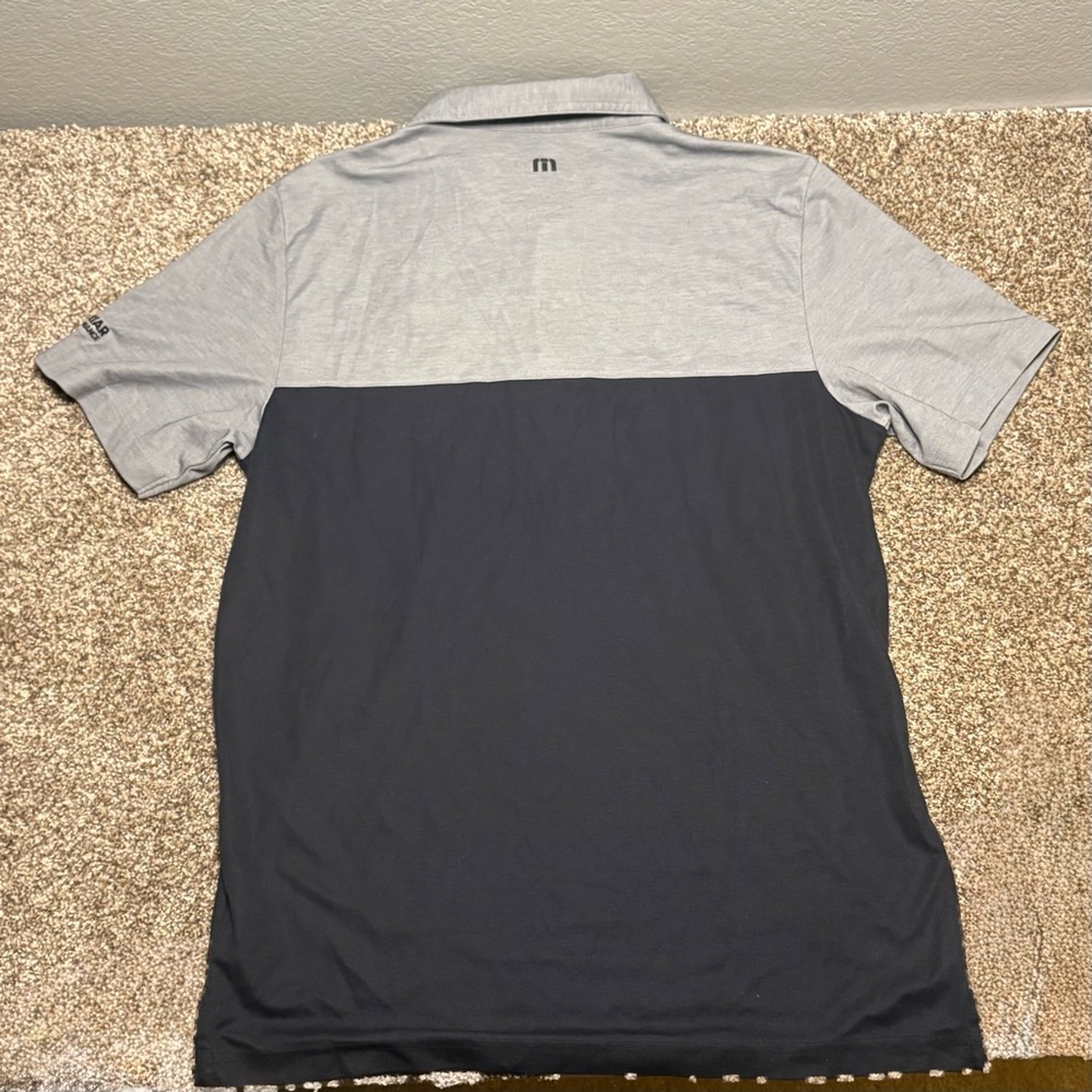 Travis Mathew Gray and Navy Polo Shirt - Picture 11 of 11
